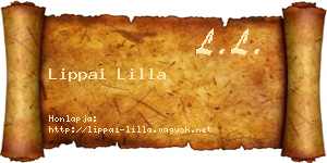 Lippai Lilla névjegykártya